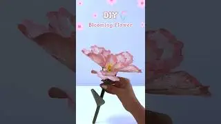DIY Blooming Flower 🌸#diy #craft #shorts #viralshorts #handmade #craftideas #papercraft #flowers