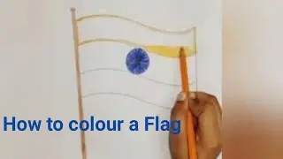 How to colour a flag / Indian flag / Republic Day / colouring activity