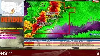 (low quality) Severe T-storm Warning OK 3/16/23 (KSEO FM) EAS#939