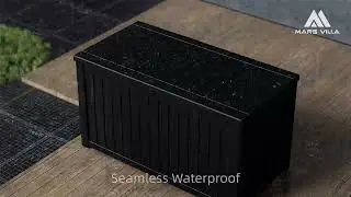 180 Gallon Deck Box Waterproof Outdoor Storage Box