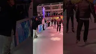 New York ice skating. Do you know how to skate? #desi #music