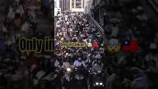 Most crazy scooter traffic I've ever seen.. probably only to be seen in Taiwan? watch the full VLOG