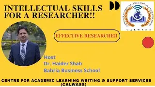 Intellectual Skills FOR A Researcher!! (In English)
