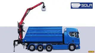 Epsilon kran til Sola Milj&oslash; Container