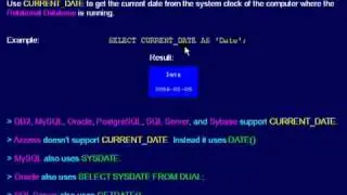 SQL 066 Scalar Functions, CURRENT_DATE or How do I get Today's Date?