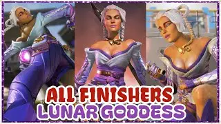All Finishers with Loba&rsquo;s Lunar Goddess Skin + Finisher Montage - Apex Legends [4K 60 FPS]