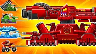 BIG UPGRADE for BelAZ 75710 vs MEGA TANK - Cartoons about tank