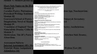 wbsu nep english 1st sem major DS1 syllabus 2025-26 #wbsu #exam #miacademy #english #nep