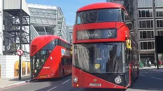 *NEW ROUTING* Route 3 Buses in Victoria ( Central London Bus Changes )
