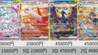 【ポケカ】ゲッコウガ&ピカチュウの高騰が止まらない！2024年SAR販売価格ランキング！ 26年1月【Pokemon TCG】All SAR in 2024 ranking.