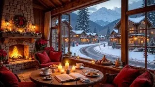 Smooth Winter Jazz Background Music ⛄ Cozy Cafe Ambience with Warm Jazz Sounds for Relaxation