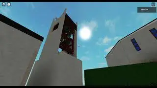 Ringing bells in modern church in Roblox