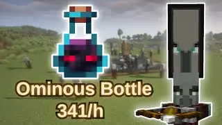 The Most Efficient Minecraft Ominous Bottle Farm: 341 Bottles/h 1.21+