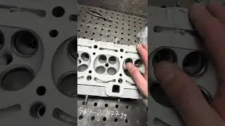 Washing of cylinder head, engine parts and welding of cover