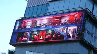Christmas Art Billboard Sunset Blvd Los Angeles California USA December 28, 2025