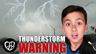 SOMETHING HAPPENED | Huge Thunder and Lightning Storm Floods Our Streets | PHILLIPS FamBam Vlogs