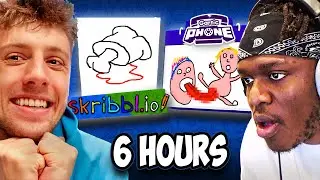 *BEST* 6 HOURS SIDEMEN DRAWING (GARTIC PHONE & SKRIBBL.IO)