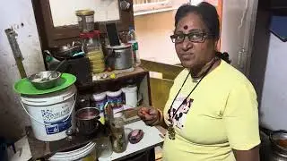 Andi is cooking black fish curry today.