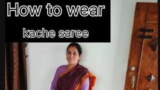 # ಒಂಭತ್ತುವಾರ ಸೀರೆ ಕಚ್ಚೆ ಉಟ್ಟುಕೊಳ್ಳುವದು ಹೇಗೆ?/How to wear kache saree 9vaar#vedavyasvibes #kachesaree