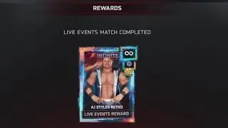 WWE 2K25 AJ STYLES AND SETH ROLLINS INFINITE PERSONA CARDS LIVE EVENT
