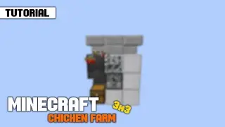 Minecraft - 3x3 Lossless Chicken Farm