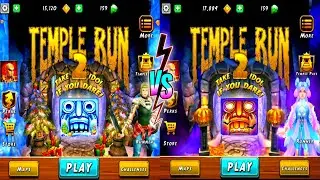Temple Run 2 Frozen Festival Vs Spooky Ridge Map Gameplay