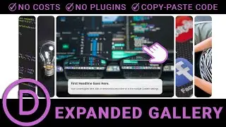 Divi Expanded Gallery - Easy Step-by-Step Tutorial (Copy & Paste Code Included!)