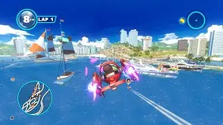ALEX KIDD Outrun Bay (Hardest Difficulty) Sonic & All-Stars Racing Transformed