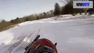 Snowmobile crash | WWWTF