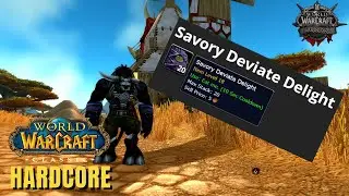 Lucky Savory Deviate Delight drop on my Hardcore Warrior! This is the RUN!