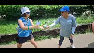 MARBLE RELAY GAME. KIBC CHURCH CAMP 2O24