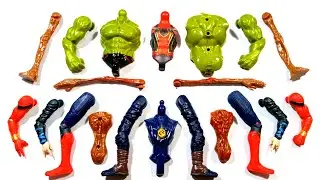 Hulk smash doktor stranger Spider-Man monster siren head assemble toys video 