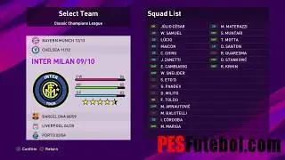 PES 2020 Classic Champion League Winners Preview Option File