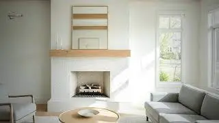 US New Build Living Room Electric Fireplace Live Planning