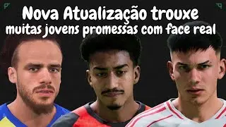Nova atualização trouxe muitas FACES REAIS de JOVENS PROMESSAS para o MODO CARREIRA no FC25!