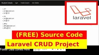 Laravel CRUD Project - Source Code