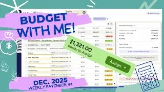 Budget with Me Sinking Funds BiWeekly Paycheck 1 YNAB December 2025