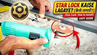 Star lock kaise lagate hai |sliding window me lock kaise lagay| star lock lagane ka tarika