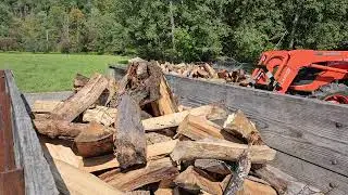Times have changed. lazy man's way of loading wood?