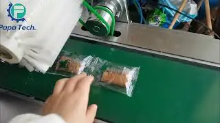 P307 date bar machine with automatic flow wrapping machine