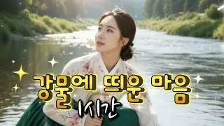 효도 트로트 《강물에 띄운 마음》 1시간, 흘려보내며 살아가는 인생 노래🎶 #최신트로트 #감성트로트 #트로트
