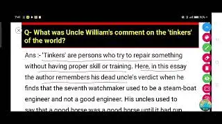 What was Uncle William's comment on the 'tinkers' of the world?