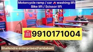 Bike ramp / motorcycle lift / car washing lift / scissor car washing machine / #shailendraenterprise