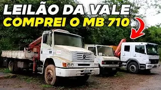 LEILÃO DE CAMINHÕES DA VALE POUCO RODADOS *comprei o mb 710*