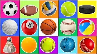 Guess the Sports Balls Names | Fun Sports Quiz for Kids #sportsballs #sportsballsname