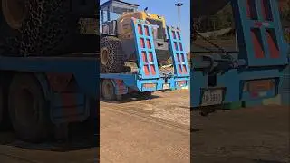 Heavy Truck Transport Super Grader #truck #grader #jcb #transport #shorts