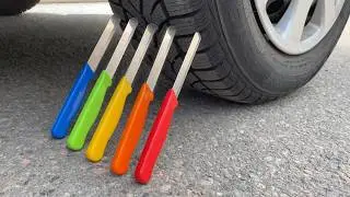 Experiment Car vs Knife, Orbeez, Jelly | Crushing Crunchy & Soft Things by Car
