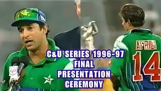 C&U ODI Cricket Series 1996-97 | Final Presentation Ceremony | Pakistan Memorable Victory | MCG |