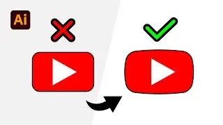 design youtube logo | adobe illustrator tutorial 2025 | logo design in illustrator
