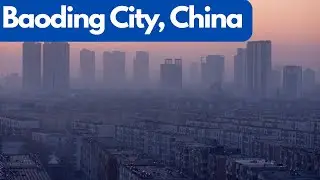 Soothing Aerial Views: Baoding City in 4K